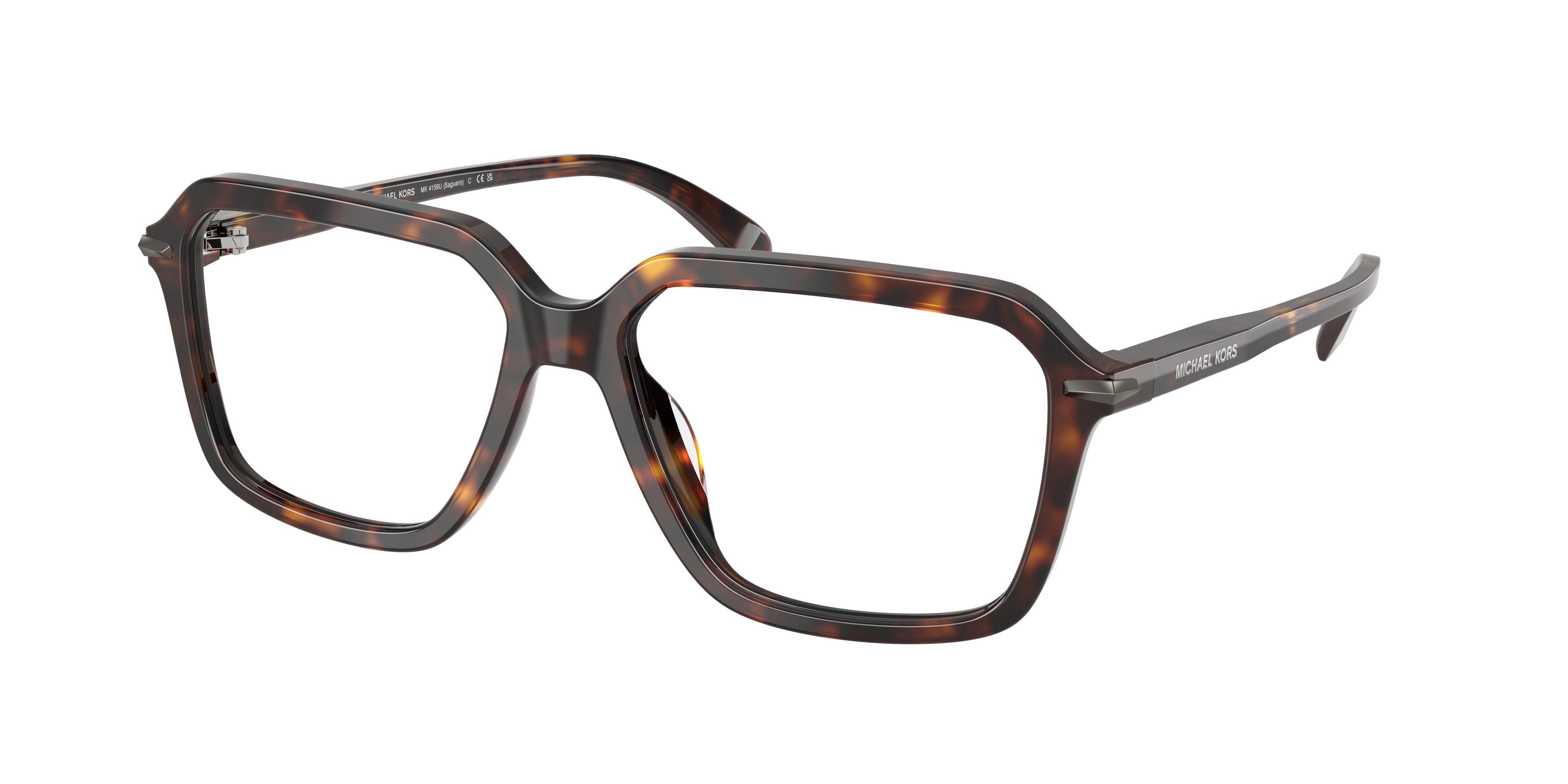 Michael Kors Herren MK4159U Saguaro 3006 Optische Fassungen Acetat SchildkröTe Transparent Quadratisch Normal-image